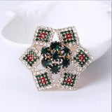 Beaut&Berry Rhinestone Grab Chain Brooch Middle Eastern Style