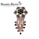 Beaut&Berry Rhinestone Grab Chain Brooch Middle Eastern Style