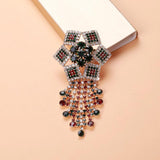 Beaut&Berry Rhinestone Grab Chain Brooch Middle Eastern Style