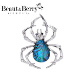 Beaut&Berry Personality Spider Brooch Natural Shell Joker Spider Brooches