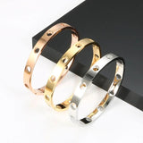 Heart Bracelets For Men Women Couple Pentagram Bangles