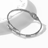 Animal Shape Stainless Steel Bracelets CZ Rhinestone Bangles for Women