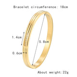 Elegant Zircon Stainless Steel Love Bangle for Women