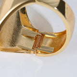 Wide Alloy Jewelry Irregular Bracelets Plated Punk Bracelet Femme