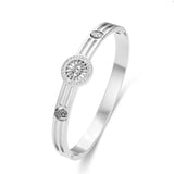 Waterproof Stainless Steel Charm Geometric Bangles Bracelets Statement Jewelry