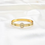 Waterproof Stainless Steel Charm Geometric Bangles Bracelets Statement Jewelry