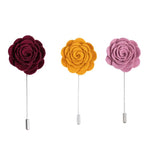 Mens Wedding Corsage Brooches Pin Set Suit Shirt Accessories