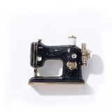 LW4 Sewing Machine Brooches Crystal Vintage Metal Pins Ladies Jewelry Gift