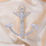 Zircon Christmas Brooch Rhinestone Crystal Safety Pin Lapel Scarf Accessory