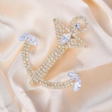 Zircon Christmas Brooch Rhinestone Crystal Safety Pin Lapel Scarf Accessory