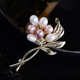 Freshwater Pearl Bouquet Brooch for Women