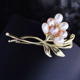 Freshwater Pearl Bouquet Brooch for Women