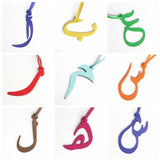 Arabic Letter Keychain Backpack Pendant Women Bag Charm