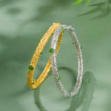 Hollow Lucky Jade Bangle&Bracelet, Wholesale 5mm Wide Cuff Bangle