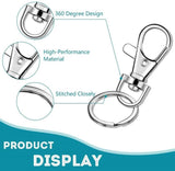 100 Keychain Hooks with Key Rings Jewelry Making