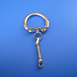 30PCS 6x2.3CM Metal Snake Chains Key Rings Chain Buckle For DIY Jewelry Making