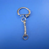 30PCS 6x2.3CM Metal Snake Chains Key Rings Chain Buckle For DIY Jewelry Making