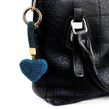 Crystal Heart Round Star Keychain Bling Shining Keyring Chain