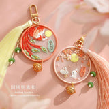 Rabbit Peace Cross Stitch Kits Keychain DIY Embroidery Material Gift