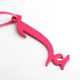 Arabic Letter Keychain Backpack Pendant Bag Charm