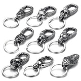 Animal Vintage Key Chain Stainless Steel for Jewelry Making Men