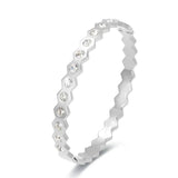 Classic Honeycomb Style Bangle Hexagon Shape Bracelet