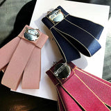 Retro Palace Rhinestone Lapel Pin Crystal Bows for Girls