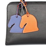 Faux Leather Horseshoe Shoe Boot Keychain Pendant for Women Ladies Bag Charm