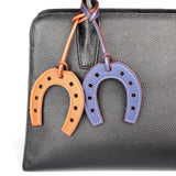 Faux Leather Horseshoe Shoe Boot Keychain Pendant for Women Ladies Bag Charm