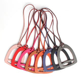 Faux Leather Horseshoe Shoe Boot Keychain Pendant for Women Ladies Bag Charm