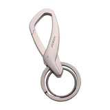 Metal Keychain with Creative Pendant, Double-ring Design