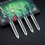 Berserk Keychain Guts Dragonslayer Key Ring Pendant Men Women Accessories