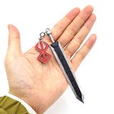 Berserk Keychain Guts Dragonslayer Key Ring Pendant Men Women Accessories