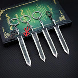 Berserk Keychain Guts Dragonslayer Key Ring Pendant Men Women Accessories