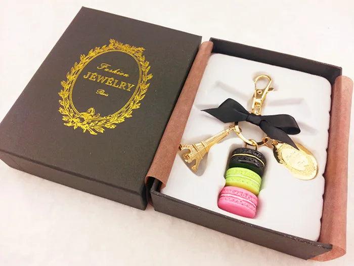 Eiffel Tower Pendant Keychain Bow Bag Charm Key Ring