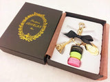 Eiffel Tower Pendant Keychain Bow Bag Charm Key Ring
