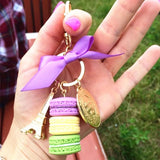 Eiffel Tower Pendant Keychain Bow Bag Charm Key Ring