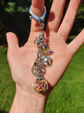 Witch Ball Protection Keychain Car Charm