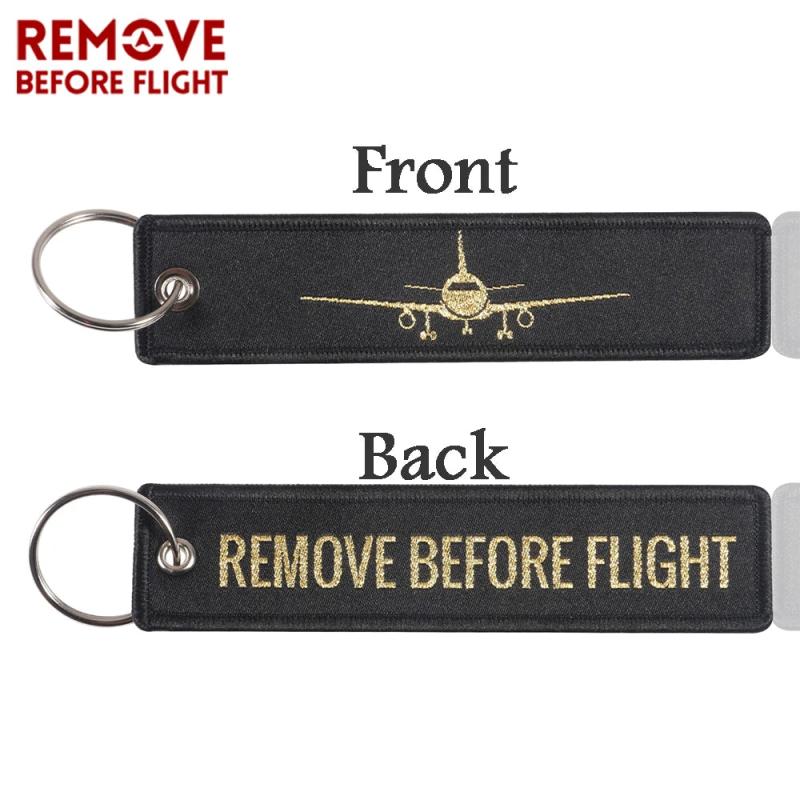 3PC Woven RBF Keychains Jewelry for Aviation Key Tag Airplane Keyrings