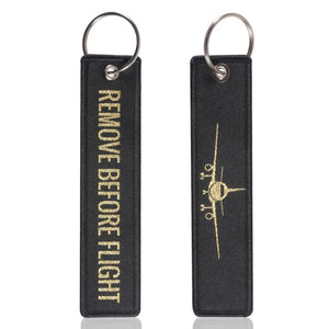 3PC Woven RBF Keychains Jewelry for Aviation Key Tag Airplane Keyrings