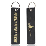 3PC Woven RBF Keychains Jewelry for Aviation Key Tag Airplane Keyrings
