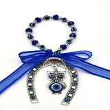 Evil Eye Horseshoe Key Chain Pendant