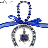 Evil Eye Horseshoe Key Chain Pendant