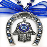 Evil Eye Horseshoe Key Chain Pendant
