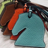 Leather Horse Head Bag Pendant Keychain Car Hanging Charms
