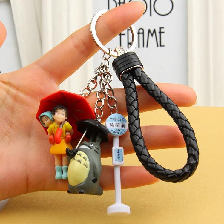 Totoro Keychain PVC Doll Holder for Bag Miyazaki Fans