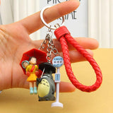 Totoro Keychain PVC Doll Holder for Bag Miyazaki Fans