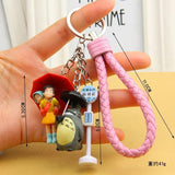 Totoro Keychain PVC Doll Holder for Bag Miyazaki Fans