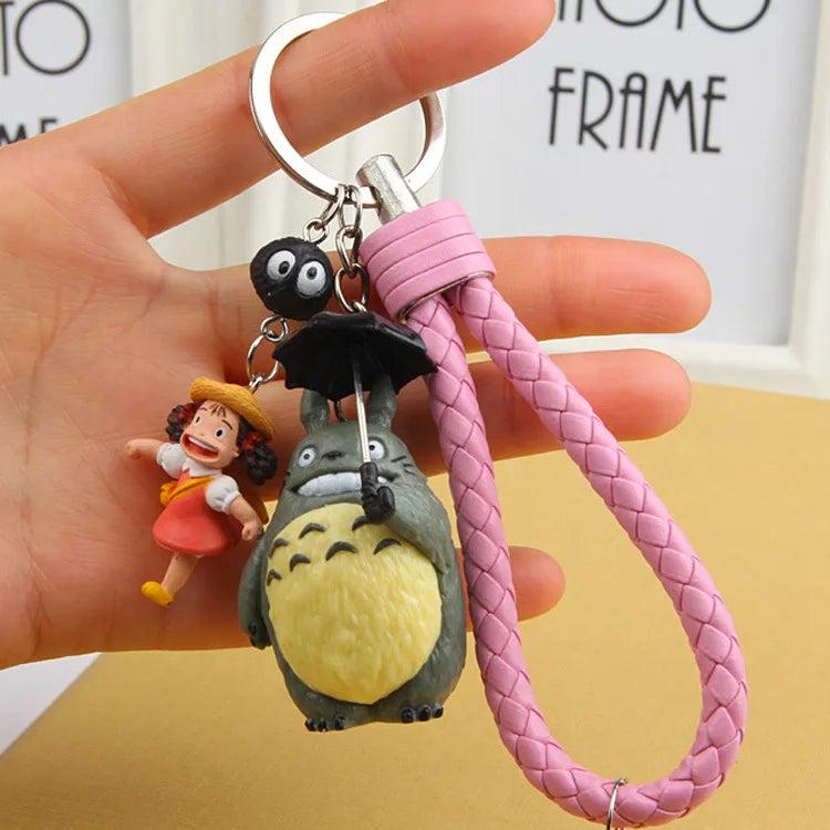 My Neighbor Totoro Keychain PVC Doll Keyrings Charms Bag Accessories