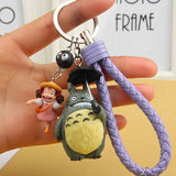 My Neighbor Totoro Keychain PVC Doll Keyrings Charms Bag Accessories